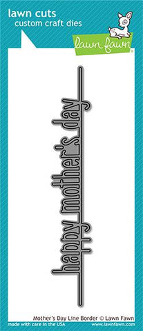 Mother's Day Line Border Die
