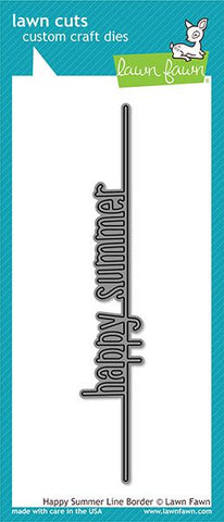 Happy Summer Line Border Dies - RETIRING