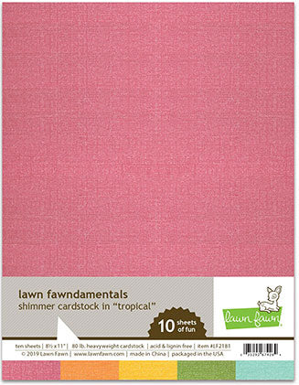 Papier cartonné scintillant tropical
