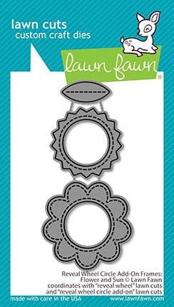Reveal Wheel Circle Add-on Frames: Flower and Sun Dies