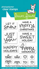 shutter card holiday sayings