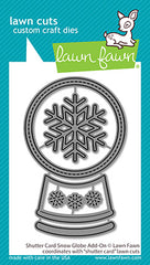 shutter card snow globe add-on
