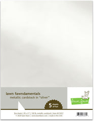 Silver Metallic Cardstock