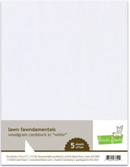White Woodgrain Cardstock