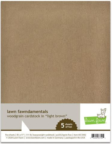 Light Brown Woodgrain Cardstock