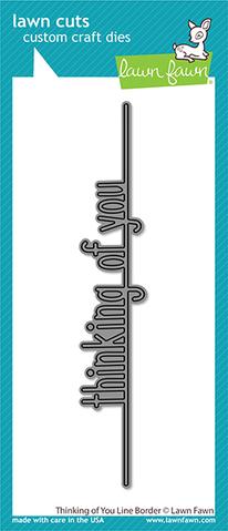Thinking of You Line Border Die