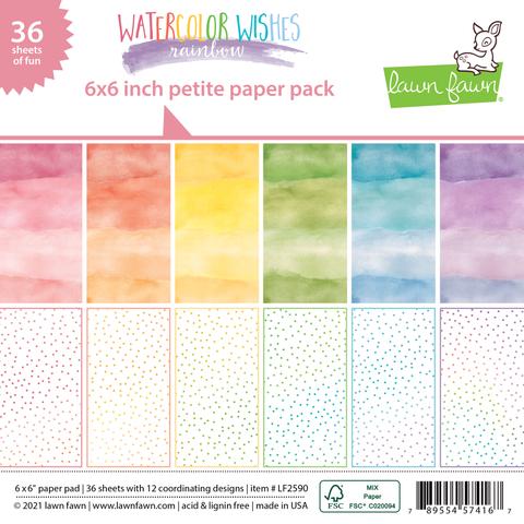 Paquet de papier Petit arc-en-ciel Wishes aquarelle