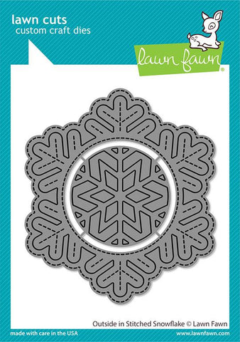 Dehors en flocon de neige cousu