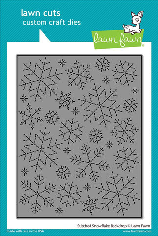 Stitched Snowflakes Backdrop