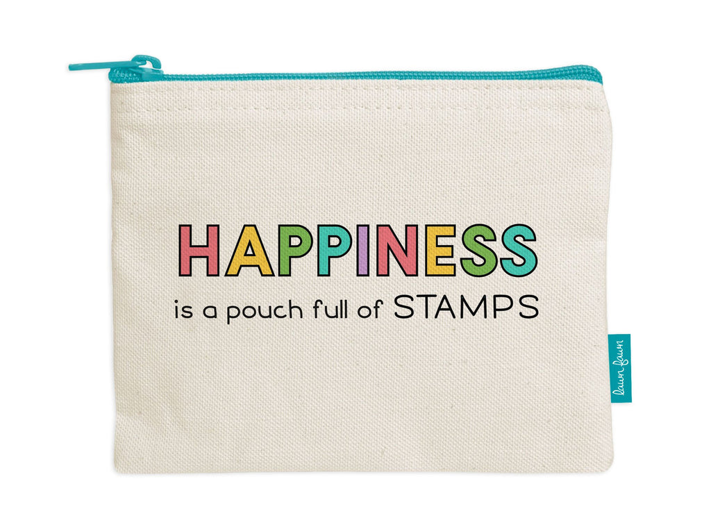 Pochette zippée - Le bonheur est une pochette pleine de timbres