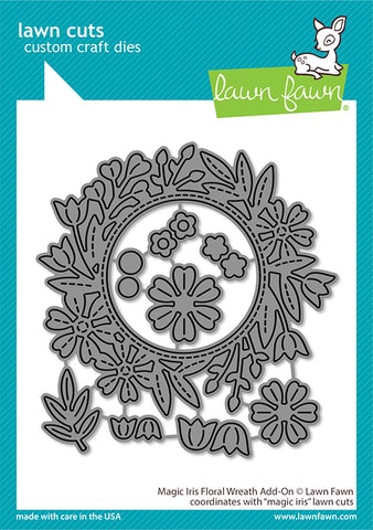 Magic Iris Floral Wreath Add-On Die