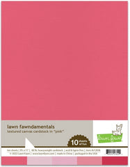 Textured Canvas Pink Cardstock