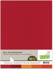 Textured Canvas Red And Orange Cardstock