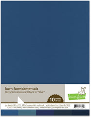 Textured Canvas Blue Cardstock
