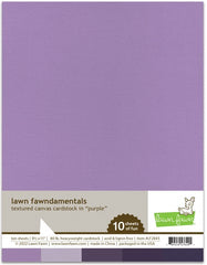 Textured Canvas Purple Cardstock
