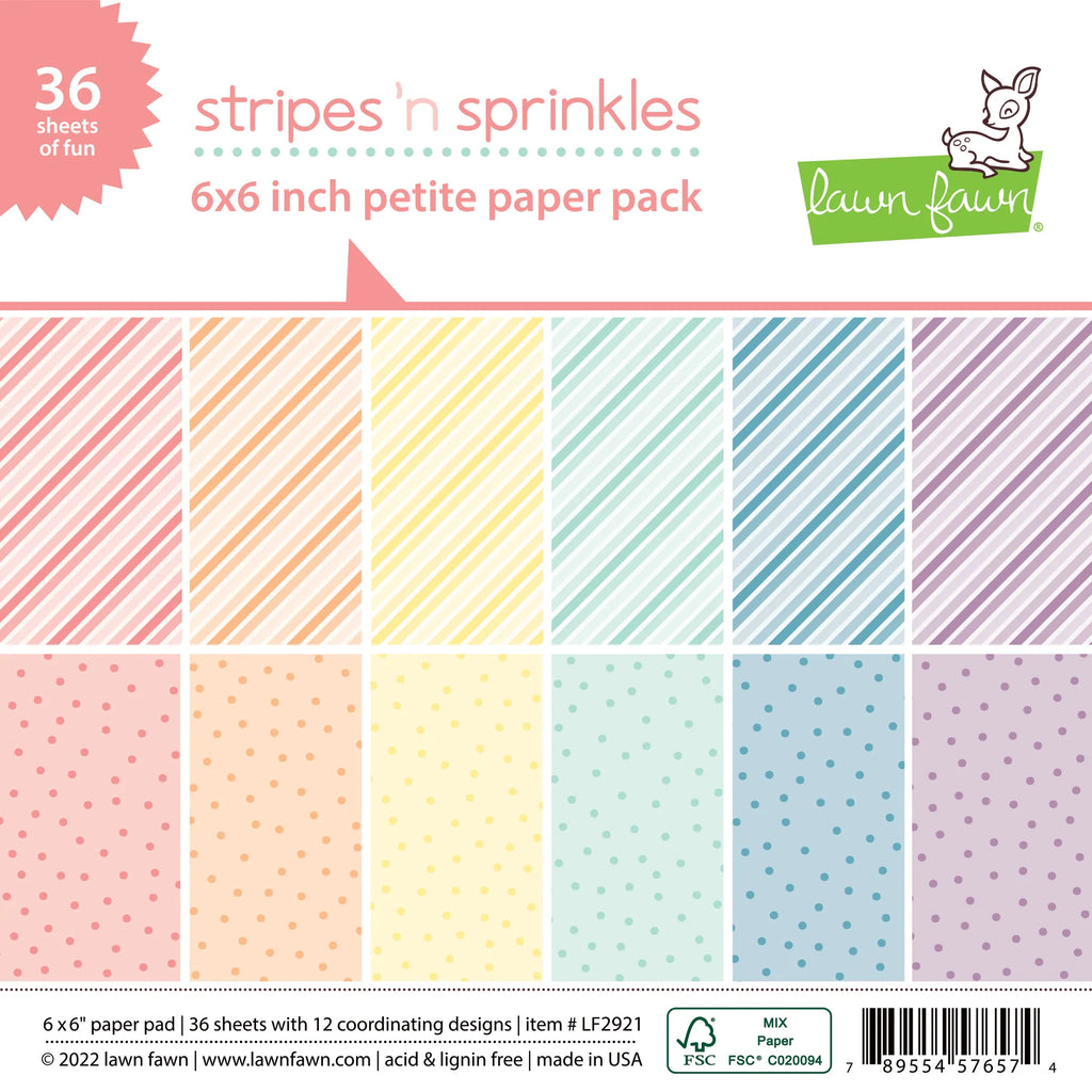 Petit paquet de papier Stripes 'N Sprinkles
