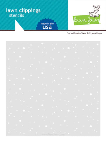 Snow Flurries Background Stencil