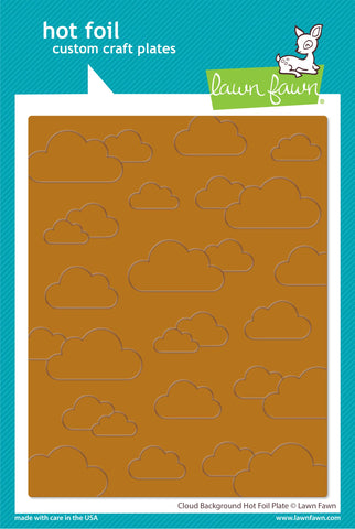 Cloud Background Hot Foil Plate
