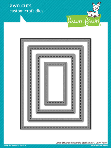 Large Stitched Rectangle Stackables Dies – Bumbleberry Papercrafts Ltd