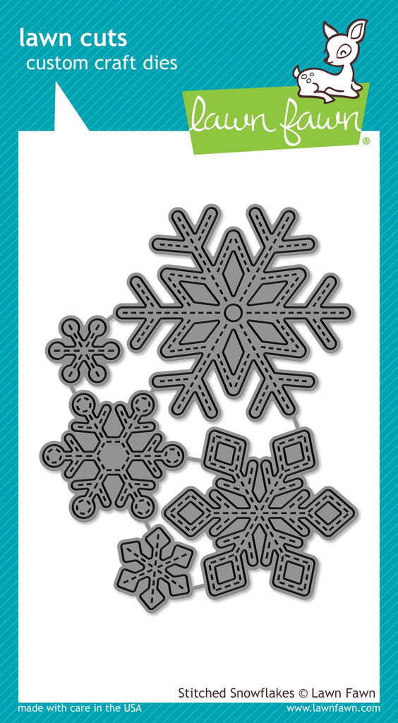 Stitched Snowflakes Lawn Cuts