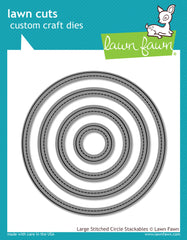 Large Stitched Circle Stackables Dies