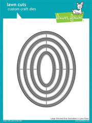 Large Stitched Oval Stackables Dies