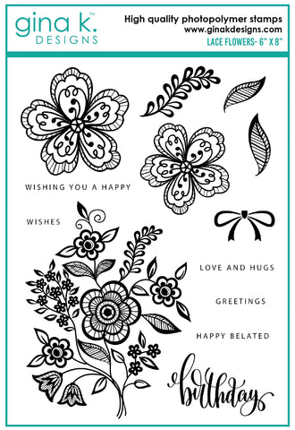 Lace Flowers Stamp Set
