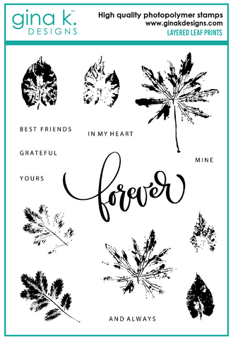 Layered Leaf Prints Stamp Set