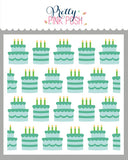 Pochoir pour gâteaux d'anniversaire en couches (4 ans)