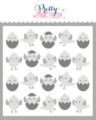 Layered Chicks Stencil (4Lyr)