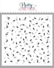 Layered Confetti Stencil