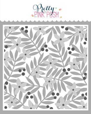 Layered Leaves & Flowers Stencil (3pk)