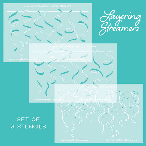 Streamers Layering (Set Of 3) | A2 Stencils
