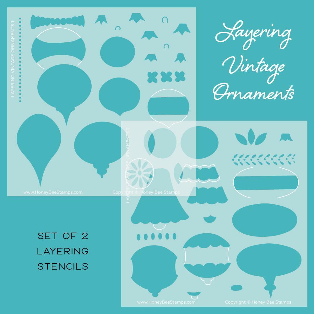 Layering Vintage Ornaments | Stencils | Set of 2