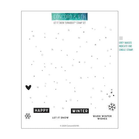 Let It Snow Turnabout Stamp Set (6x6)