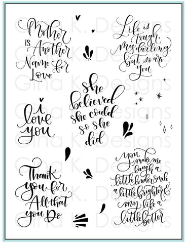 Lettered and Lovely Stamp Set