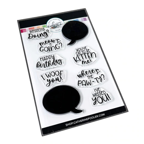 Look Who's Talking Sentiments Stamp Set