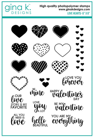 Love Hearts Stamp Set
