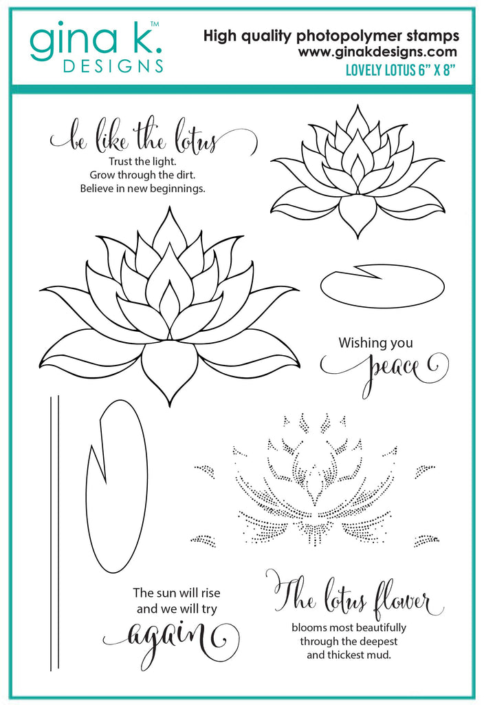 Lovely Lotus Stamp Set