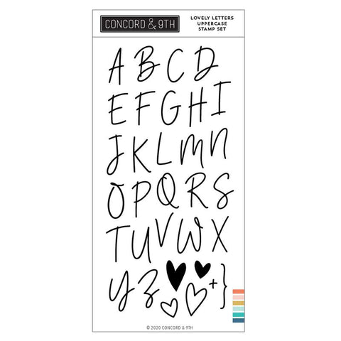 Lovely Letters Uppercase Stamp Set