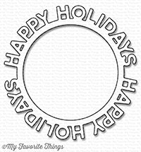 Die-namics Happy Holidays Circle Frame