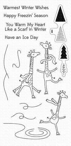 Girafes sur glace