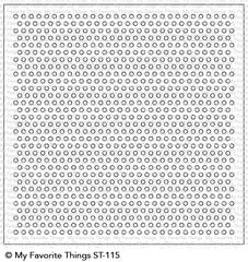Mini Staggered Circles Stencil*