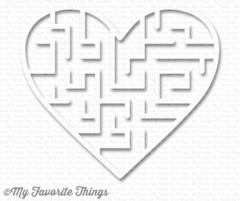 Heart Maze Shapes - White