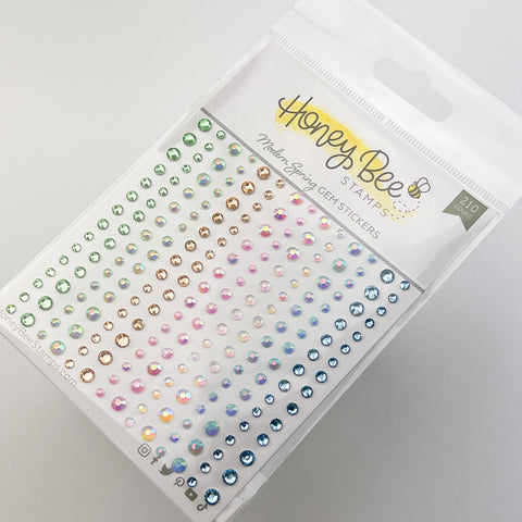 Modern Spring Gem Stickers | 210 Count