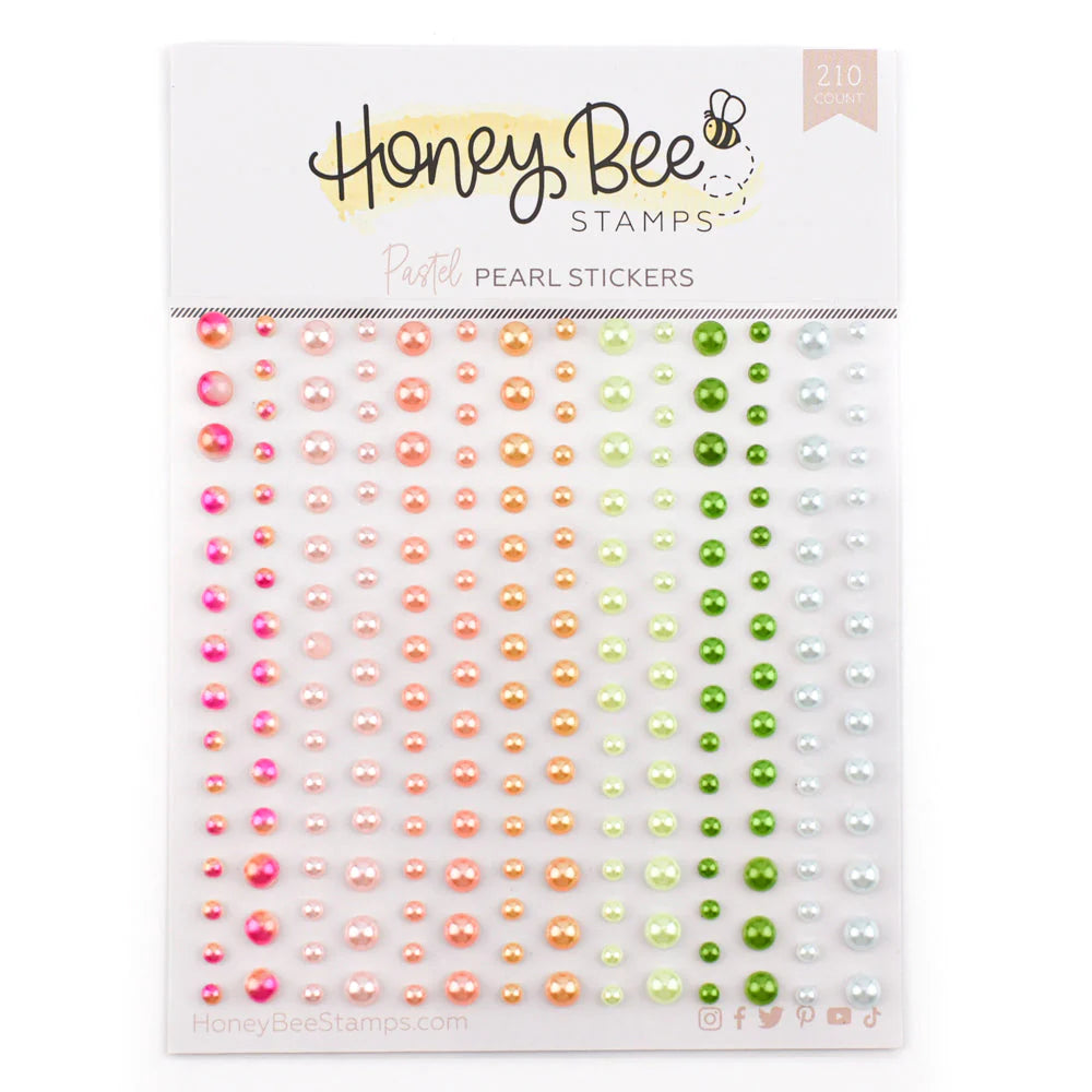 Perles pastel - Autocollants perles - 210 unités