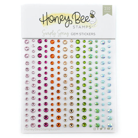 Simply Spring Gem Stickers - 210 Count