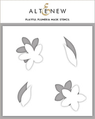 Playful Plumeria Mask Stencil - RETIRING