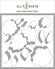 Wavy Roses Mask Stencil - RETIRING