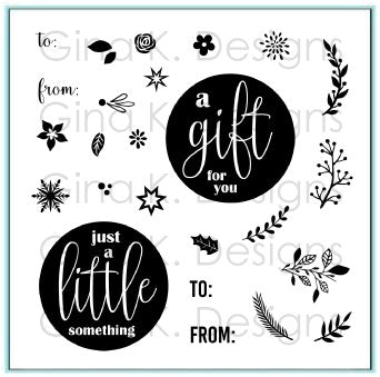 Mini Wreath Builder Stamp Set  - Mini Stamp Set